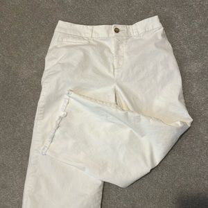 Loft high rise wide leg crop